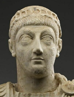 An Emperor, possibly Valentinian III,  ca. 445,  Musée du Louvre, Paris, MR 581 ; N 1466 ; SMD 42 ; OA 9057 ; Ma 1010   	  